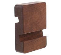 Gadpiparty Soporte y Escritorio para Celular de de Madera Teléfono de Nogal con Borde Liso, Base Redonda Multifuncional Protección del Dispositivo para Oficina