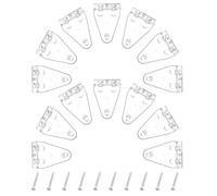 Gadpiparty Soportes Transparentes para Persianas Horizontales 24 Piezas con Tornillos Clips de Fijación para Ventanas y Puertas Soporte Inferior de Plástico Resistente para Cortinas