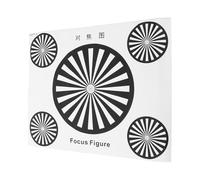 Gadpiparty Tabla de Calibración de Lentes Cctv 40X30 CM Adhesiva 10 Unidades, Tarjeta de Prueba de Enfoque Frontal y Resolución para Ip y Sistemas de