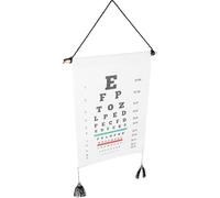 Gadpiparty Tabla de Examen Visual de Madera y Algodón para Pruebas de Visión en Familia y Jardines de Infancia, Gráfico Óptico Portátil para Pruebas Oculares