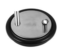 Gadpiparty Tapa Reemplazable para Cubo de Leche Dos Orificios, Acero Inoxidable y Goma, Adhesión Fuerte y Versátil para Uso en Casa Máquina de Ordeño