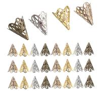 Gadpiparty Tapas de Cuentas Vintage 120 Piezas para Joyería Diy Accesorios de Bricolaje Metal Duradero para Pulseras y Collares Creatividad sin Límites