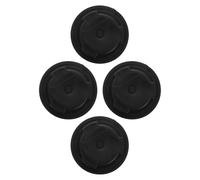 Gadpiparty Tapón de Drenaje para Cubo de Basura Exterior 660L Accesorio Plástico Negro Sellado Antifugas Paquete 4 Unidades Compatible Contenedores Grandes para Control de Humedad y Fácil