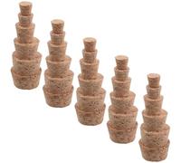Gadpiparty Tapones Duraderos de Corcho Cónicos 30 de Madera y Flexibles para Botellas de Vino y Frascos de para Proyectos de Manualidades y Bricolaje