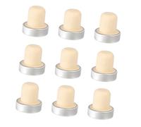 Gadpiparty Tapones para Botellas de Vino de Aluminio 29mm, Paquete de 9 Piezas, Ecológicos y Degradables, Ideales para Uso Doméstico y Conservación de Vino Tinto