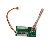 Gadpiparty Tarjeta De Arranque Síncrona para Fuente De Alimentación ATX, Adaptador De Cable Extensor 24pin para Pc, Uso Múltiple Sincronizado, Compatible Fuentes Auxiliares, Color Negro