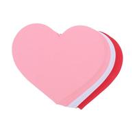 Gadpiparty Tarjetas de Papel Troqueladas Forma de Corazón para San Valentín 72 Unidades 3 Colores Papel para Manualidades DIY Decoración de Aula y Tablón de Anuncios Tarjetas de Notas