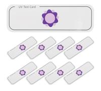 Gadpiparty Tarjetas de Prueba UVA 20 Unidades Medidor Compacto de Rayos Ultravioleta para Uso Industrial y Científico Dispositivo Portátil para Comprobación Rápida de Intensidad UV en