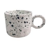 Gadpiparty Taza de Cerámica Creativa Diseño de Salpicaduras, Capacidad de 350ml, Ligera y Práctica para Café y Leche en Casa