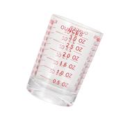 Gadpiparty Taza Medidora de Vidrio 90Ml Escala Roja Vaso para Preparar Café y Leche Taza de Café Medida Precisa para Uso Doméstico y Cafeterías