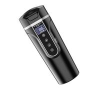 Gadpiparty Taza Térmica para Coche de Acero Inoxidable 450ml Base Antideslizante y Cable de Alimentación para Automóvil Segura