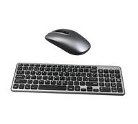 Gadpiparty Teclado y Ratón Inalámbricos Silenciosos para Oficina y Escuela USB Sin Batería Diseño Ergonómico Alcance de Metros