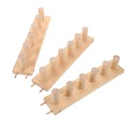 Gadpiparty Telar de Tejido de Madera Plegable 3 Piezas 33x7,1x7,1 Cm para Elaborar Mantas y Bufandas, Herramienta Manual Portátil para Manualidades y Proyectos de Bricolaje