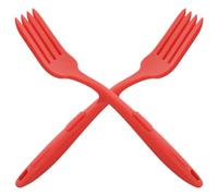 Gadpiparty Tenedores Grandes Utensilios Resistentes Bordes para Cocina 2 Piezas de Silicona Ideales para Mezclar Ensaladas y Pasta Hogar