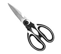 Gadpiparty Tijeras de Cocina Multifunción de Acero Inoxidable Negro Cuchillas Ultra Afiladas para Cortar Pollo y Mariscos en Cocina y Hotel