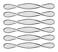 Gadpiparty Tiradores de Puerta para Armarios 6 Piezas Manijas de Aluminio Macizo Color Negro Roma Diseño Vintage Retro Duraderos y Decorativos para Muebles de Cocina y Hogar