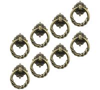 Gadpiparty Tiradores para Armarios de Cocina Vintage 8 Piezas Manijas de Puerta Empotradas de Metal en Acabado Bronce Antiguo Mini Perillas Resistentes a Arañazos para Cajones y Muebles