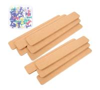 Gadpiparty Tiras de Fieltro para Tablón de Anuncios de Oficina 33 X 5 Cm, 10 Piezas Amarillas Autoadhesivas, Material de Oficina para Notas, Fotos y Decoración de Pared