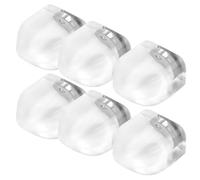 Gadpiparty Tope Magnético para Puerta sin Perforación, Silicona Transparente, 6 Unidades, Protector Anticolisión para Dormitorio y Oficina, Adhesivo Fuerte para Suelo, Juego de Topes