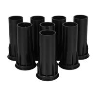 Gadpiparty Tubos de puerto de altavoz para mejora de graves de subwoofer y equilibrio de sonido, 8 piezas de apertura de 35 mm, 80 mm de longitud, negro, para cine en casa y configuración de audio