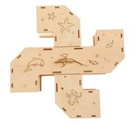 Gadpiparty Túnel Laberinto de Madera Natural para Hámster Juguete para Que Su Mascota Haga Ejercicio Resistente a Mordeduras Hábitat para Pequeños Animales Adecuado para Jaulas y