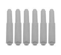 Gadpiparty Varilla de Resorte Telescópica para Portarrollos de Papel Higiénico 6 Piezas Eje Extensible de Plástico Gris para Dispensador de Baño Repuesto Compatible para Rollos Estándar