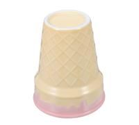 Gadpiparty Vaso de Cerámica Rosa en Forma de Cono para Postres Reutilizable, Seguro para Microondas Interior Espacioso, Adecuado para Fiestas de Verano y Días Laborables