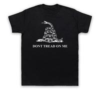 Gadsden Flag Don't Tread On Me - Camiseta para hombre, Negro, XXL