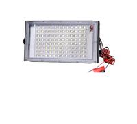 GADSQDKOK Luz de inundación LED DC12V 50W 100W Reflector for Exteriores IP66 Reflector de luz de Emergencia Impermeable luz Led portátil de 12 voltios(DC12V-50W)