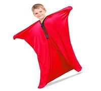 GADULU Body Socks Envoltura de Cuerpo Completo for aliviar el estrés, la hiposensibilidad Ideal for niños, niñas con Autismo, ansiedad (Color : Red, Size : S/Small-69 * 102cm)