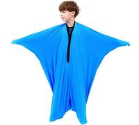 GADULU Calcetín Corporal elástico sensorial for Personas con Autismo, ansiedad - Manta Corporal de simulación de presión Profunda - Envoltura de Cuerpo Completo - Cierre a presión (Color : Sky Blue,
