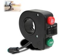 Gaeirt Interruptor de Manillar de Scooter kugoo m4 Pro Parts Interruptor 3 en 1 Patrn de Bocina Verde Interruptor de Bocina Patrn de Luz Roja Material Plstico Patinetes eléctricos