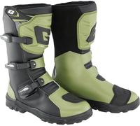 Gaerne Adventure Aquatech Botas de moto impermeables, negro-verde, tamaño 42 para Hombres