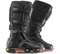 Gaerne Fastback Supermoto Botas de moto, negro-naranja, tamaño 44 45 para Hombres