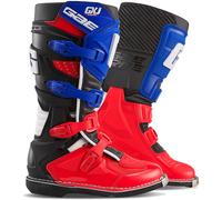 Gaerne GX-J Botas de Motocross para Niños, blanco-rojo-azul, tamaño 34