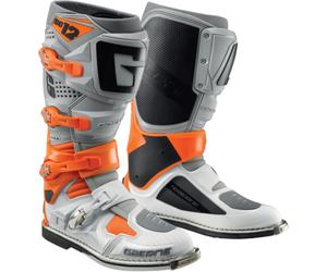 Gaerne SG-12 Botas de motocross, gris/blanco/naranja, Talla 41