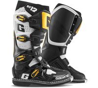 Gaerne SG-12 Botas de motocross, Negro/blanco/dorado, Talla 44