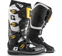 Gaerne SG-12 Botas de motocross, negro-blanco-oro, tamaño 44 para Hombres