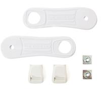 Gaerne SG10 PU Juego de correas de cierre, blanco, tamaño 39 para Hombres