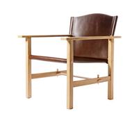 Gärsnäs Sillón Ferdinand Roble sin tratar-cuero Tärnsjö marrón oscuro