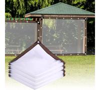 GAESHOW Lona impermeable transparente con ojales, 3 x 4 m