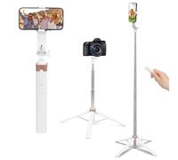 GAESHOW Palo selfie extensible de 178 cm con mando a distancia Bluetooth desmontable, trípode para cámara, rotación de 180°, palo selfie soporte trípode para iPhone, Android, cámara y GoPro
