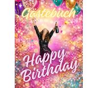 Gästebuch - Fotobuch für Frauen zum 50. Geburtstag: Die Party kann steigen - Ein Geschenk für Frauen - perfekt, um Fotos und Erinnerungen zu verewigen - farbig / bunt