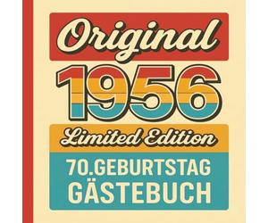 Gästebuch Geburtstag 70: Gebundenes Buch mit Fragen zum Eintragen von Glückwünschen und Fotos der Gäste - lustiges Geschenk zum 70. Geburtstag für Frauen, Männer und Oma