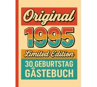 Gästebuch zum 30. Geburtstag: Buch mit Fragen zum Eintragen von Glückwünschen und Fotos der Gäste - lustiges Geschenk zum 30. Geburtstag für Frauen und Männer