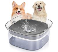 Gaethra Bebedero Perro Antigoteo, 2l Bebedero Antisalpicaduras Perro, Bebederos para Perros Grande y Pequeño, para Perros Antideslizante, Cuenco de Agua Flotante