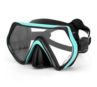Gaethra Gafas de Buceo Adulto, HD Panorámica de 180° Mascara Buceo, Unisex Diving Mask, Antivaho y Antifugas, Diadema de Silicona Ajustable, para Buceo, Submarinismo y Natación