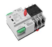 GAEYAELE Interruptor de transferencia automática 3Pole 100A 220V Interruptor de transferencia de alimentación montado en riel DIN Tipo eléctrico del controlador(3P-100A-AC220V)