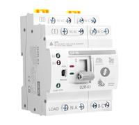GAEYAELE Interruptor de Transferencia Automática Interruptor de Alimentación Dual Alimentación Ininterrumpida Tipo de Carril DIN (4Polo 63A AC220V)