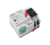 GAEYAELE Interruptor de transferencia automática Interruptores selectores eléctricos Interruptor de alimentación dual Tipo de riel (2P 100A AC220V)